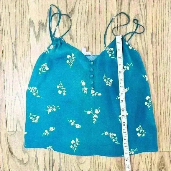 Chelsea 28 Women’s Teal Balsam Classic Bloom Cami Top Size XS - Picture 7 of 10